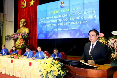 Đại hội đại biểu Đoàn TNCS Hồ Chí Minh Học viện Chính trị quốc gia Hồ Chí Minh