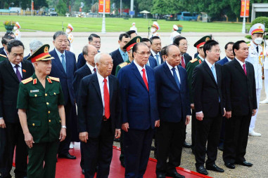 77 năm Quốc khánh: Lãnh đạo Đảng, Nhà nước vào Lăng viếng Chủ tịch Hồ Chí Minh