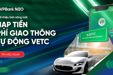 VPBank NEO giúp thanh toán phí giao thông tự động một cách tiện lợi