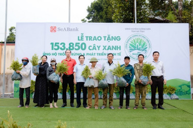 Ủng hộ 154.000 cây xanh trồng rừng và phát triển kinh tế tại Hà Tĩnh