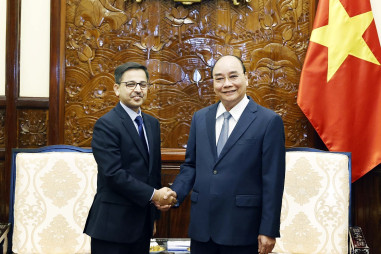 Chủ tịch nước Nguyễn Xuân Phúc tiếp Đại sứ Ấn Độ chào từ biệt