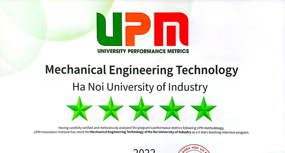 Hai chương trình đào tạo xuất sắc đạt tiêu chuẩn 5 sao của tổ chức UPM
