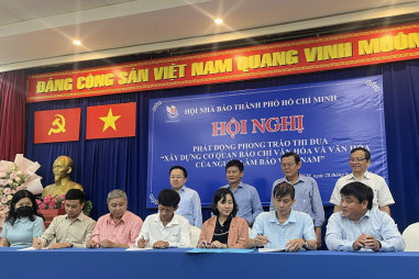 Hội Nhà báo TP.Hồ Chí Minh tổ chức Hội nghị Phát động phong trào thi đua xây dựng môi trường văn hóa trong các cơ quan báo chí