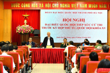 Cử tri Hà Nội đóng góp nhiều ý kiến thiết thực cho Quốc hội