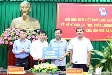 Đoàn Hội Nhà báo Việt Nam làm việc với tỉnh Trà Vinh