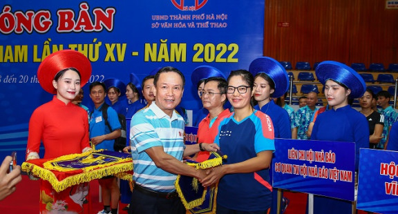 Khai mạc Giải bóng bàn Cúp Hội Nhà báo Việt Nam lần thứ XV - năm 2022