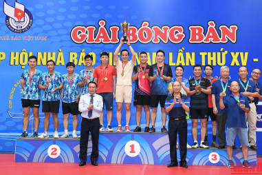 Bế mạc Giải bóng bàn Cúp Hội Nhà báo Việt Nam lần thứ XV – năm 2022