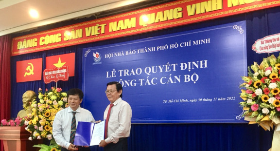Nhà báo Nguyễn Tấn Phong giữ chức Chủ tịch Hội Nhà báo TP.Hồ Chí Minh