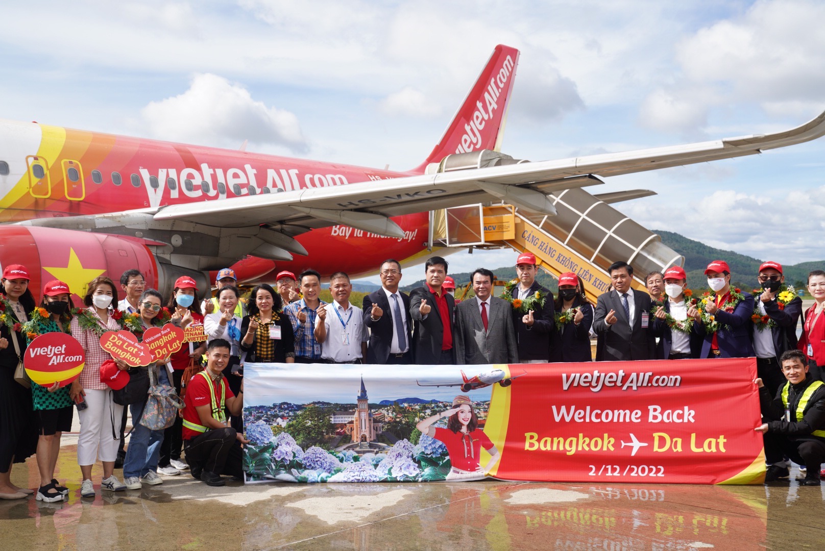 Vietjet khôi phục đường bay thẳng duy nhất giữa Đà Lạt và Băng Cốc với giá chỉ từ 360.000đ