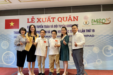 Đoàn Việt Nam thắng lợi tại Kỳ thi Toán và Khoa học quốc tế IMSO lần thứ XIX