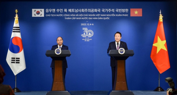 Việt Nam - Hàn Quốc nâng cấp quan hệ lên "Đối tác chiến lược toàn diện"