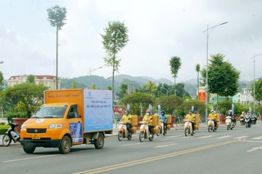BHXH tỉnh Sơn La tổ chức lễ ra quân hưởng ứng Ngày BHYT Việt Nam