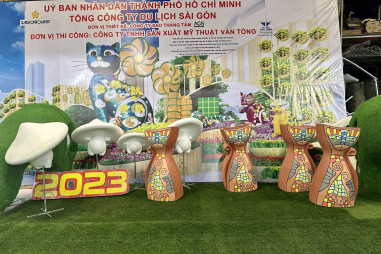 Hé lộ hình ảnh linh vật tại đường hoa Nguyễn Huệ Xuân Quỹ Mão 2023.  