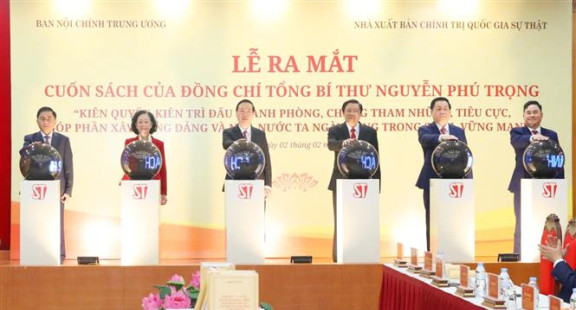 Lễ ra mắt cuốn sách của Tổng Bí thư Nguyễn Phú Trọng về phòng, chống tham nhũng, tiêu cực