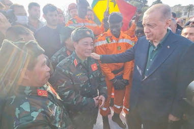 Tổng thống Thổ Nhĩ Kỳ cảm ơn đoàn cứu hộ Quân đội Nhân dân Việt Nam