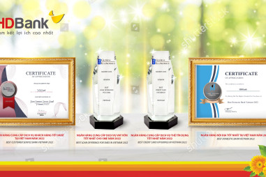 HDBank nhận bốn giải thưởng quốc tế về chất lượng dịch vụ