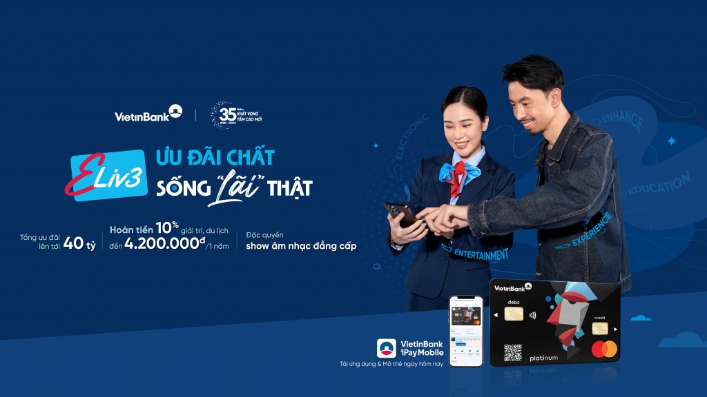 VietinBank  ra mắt thẻ kép Ghi nợ và Tín dụng quốc tế