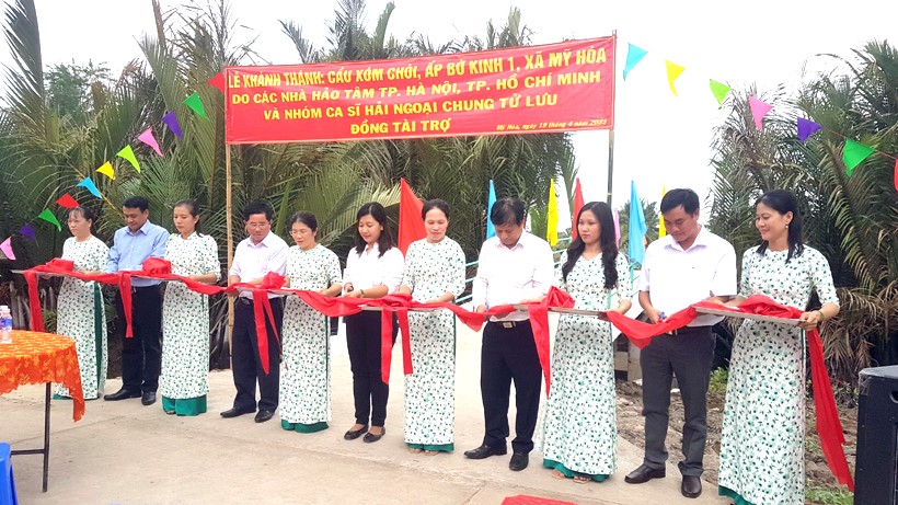 Trà Vinh: Khánh thành và bàn giao cầu Xóm Chòi