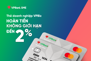 VPBank tung ưu đãi hoàn tiền hấp dẫn thông qua bộ đôi thẻ VPBiz