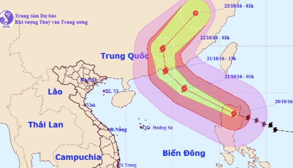 Siêu bão Haima chuẩn bị vào biển Đông thành bão số 8