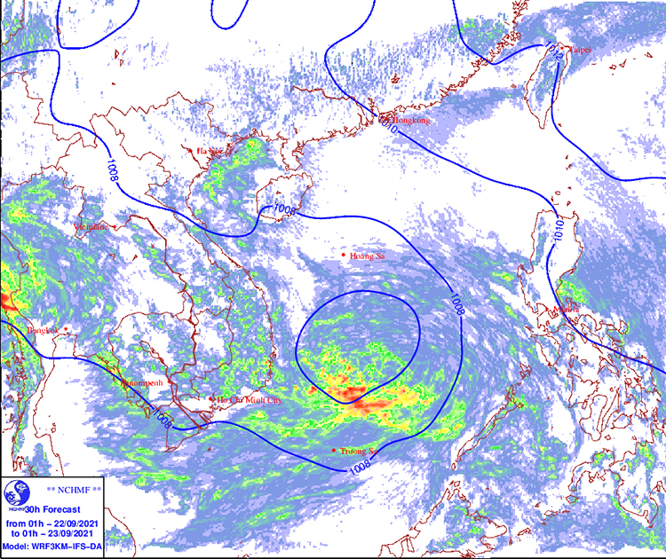Dự báo thời tiết Trung Bộ, Tây Nguyên và Nam Bộ đón mưa lớn trên diện rộng vào chiều tối