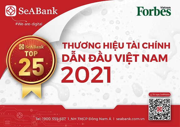 SeABank: Top 25 Thương hiệu tài chính và Top 10 Thương hiệu mạnh Việt Nam