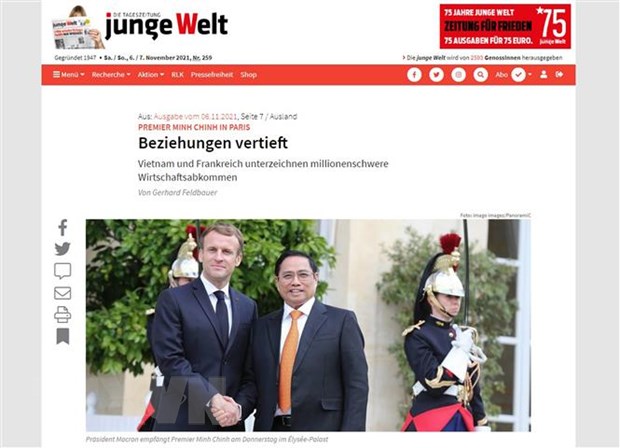 Báo Đức đưa tin về kết quả chuyến thăm Pháp của Thủ tướng