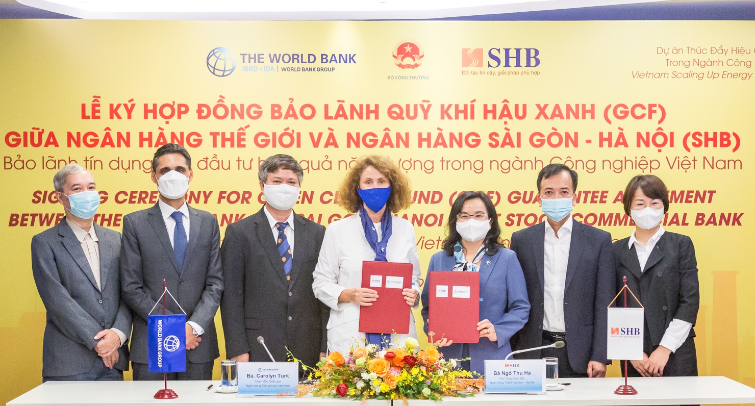SHB và World Bank ký hợp đồng bảo lãnh Quỹ Khí hậu Xanh (GCF) với tổng trị giá  75 triệu USD