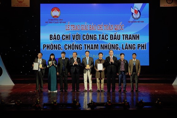 Tạp chí Người Làm Báo đoạt giải A báo chí phòng chống tham nhũng