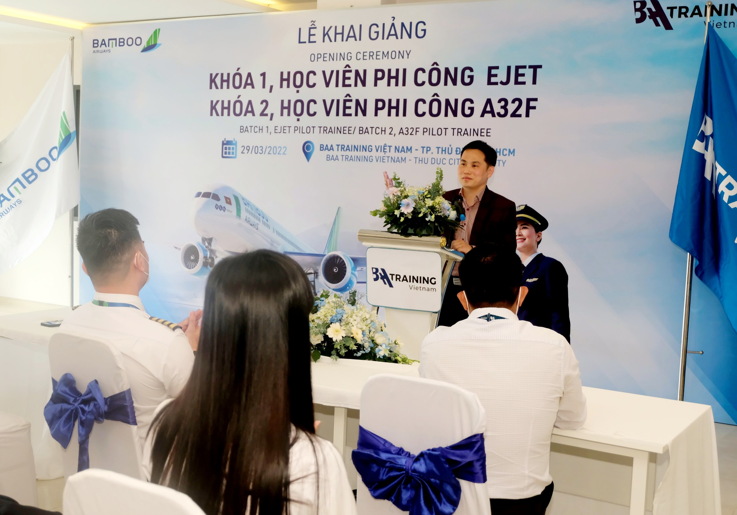 Đẩy mạnh chủ động nguồn nhân lực, Bamboo Airways tiếp tục khai giảng khóa học viên phi công A320, E190