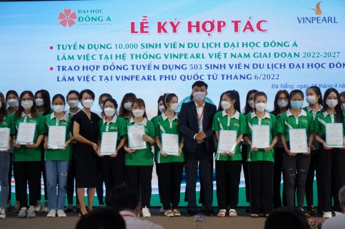 10.000 sinh viên du lịch Đại học Đông Á sẽ làm việc tại hệ thống Vinpearl Việt Nam giai đoạn 2022-2027