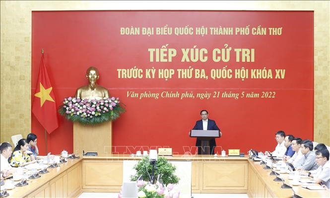 Thủ tướng Phạm Minh Chính tiếp xúc cử tri thành phố Cần Thơ