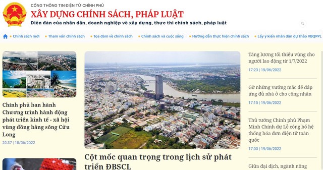 Ra mắt Chuyên trang "Xây dựng chính sách, pháp luật"