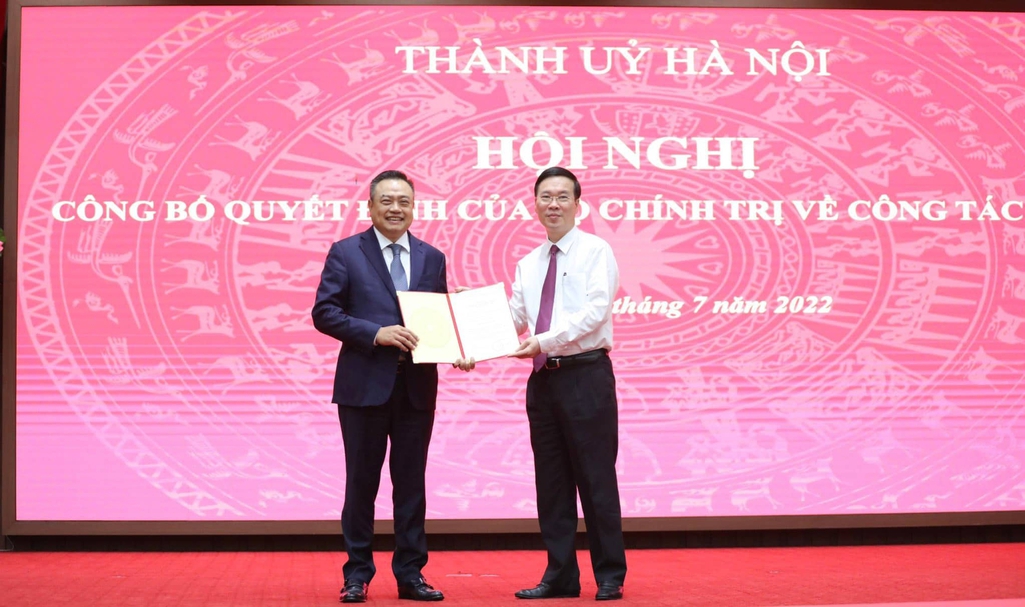 Bộ Chính trị phân công đồng chí Trần Sỹ Thanh giữ chức Phó Bí thư Thành ủy Hà Nội