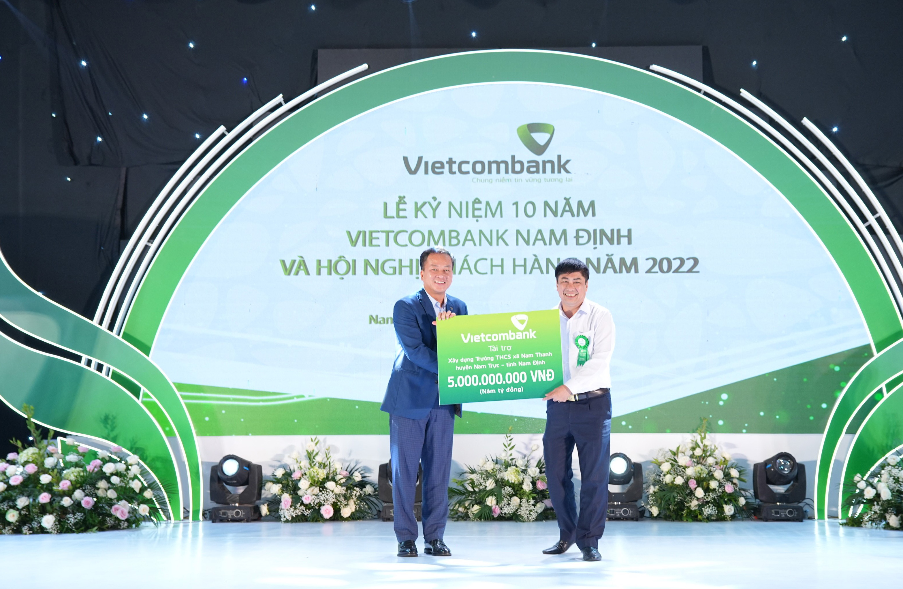 Vietcombank hỗ trợ xây dựng trường Trung học cơ sở xã Nam Thanh, huyện Nam Trực, tỉnh Nam Định