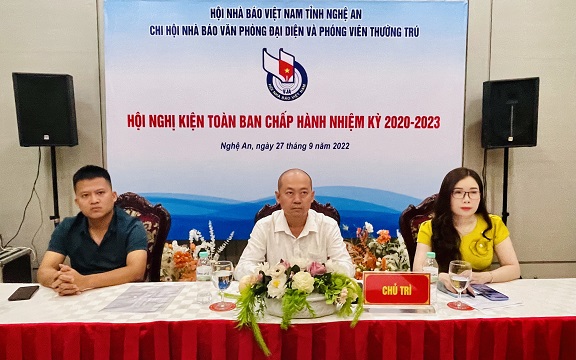 Chi hội nhà báo thường trú tại Nghệ An kiện toàn Ban Chấp hành nhiệm kỳ 2020 – 2023