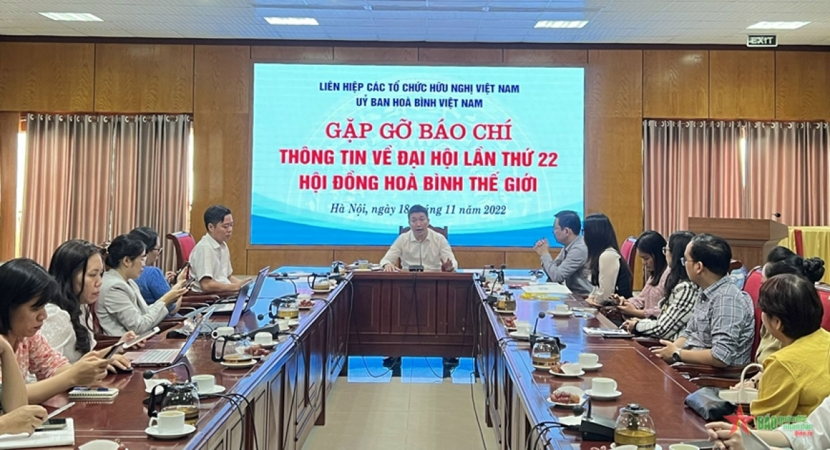 Hôm nay, Đại hội lần thứ 22 Hội đồng Hòa bình thế giới khai mạc tại Việt Nam