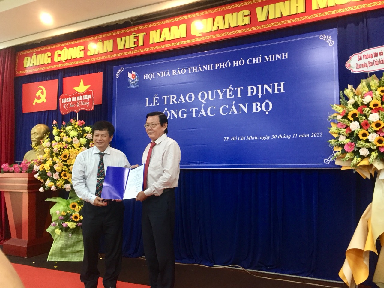 Nhà báo Nguyễn Tấn Phong giữ chức Chủ tịch Hội Nhà báo TP.Hồ Chí Minh