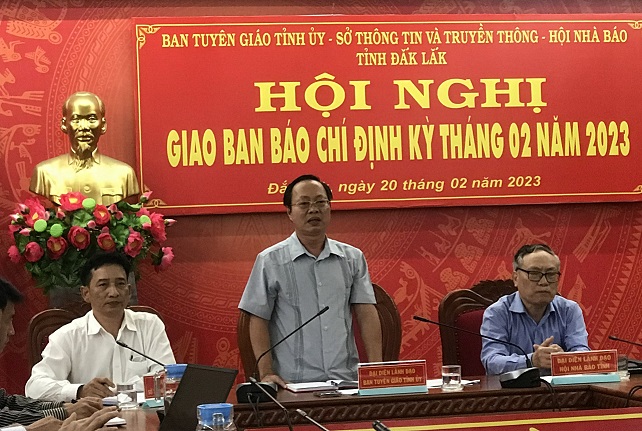 Đắk Lắk tổ chức giao ban báo chí tháng 2/2023