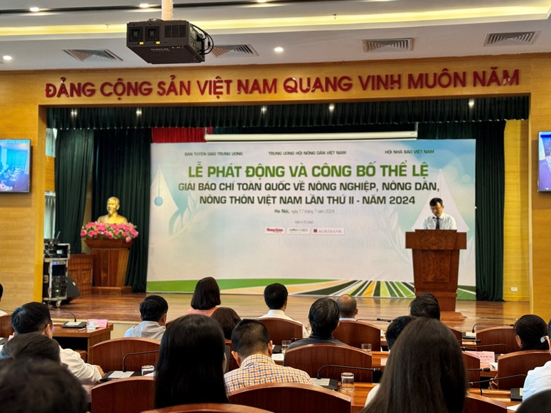 Phát động Giải báo chí toàn quốc về "Nông nghiệp, nông dân, nông thôn Việt Nam" lần thứ II năm 2024