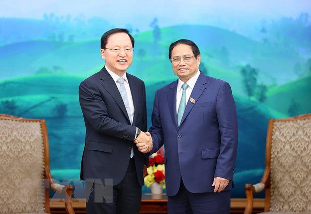 Thủ tướng Chính phủ Phạm Minh Chính tiếp Tổng Giám đốc Tài chính Samsung