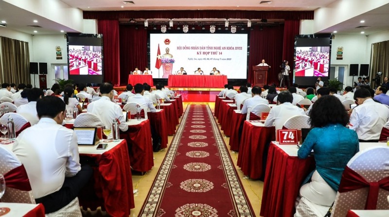 Nghệ An: Khai mạc kỳ họp thứ 14 khóa XVIII nhiệm kỳ 2021 - 2026
