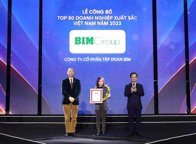 BIM Group tiếp tục lot "Tốp 50 doanh nghiệp xuất sắc nhất Việt Nam"