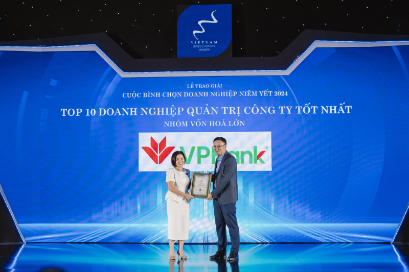 VPBank được vinh danh trong nhóm 10 doanh nghiệp quản trị tốt nhất