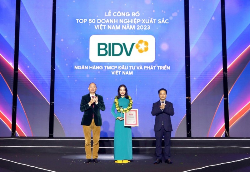 BIDV vững vàng trong tốp 50 doanh nghiệp xuất sắc Việt Nam năm 2023