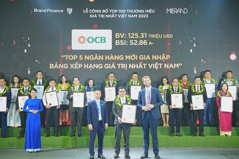 Ngân hàng OCB lọt Top 50 thương hiệu giá trị nhất Việt Nam