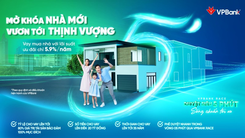 VPBank dành 13.000 tỷ đồng triển khai gói vay lãi suất chỉ từ 5%/năm