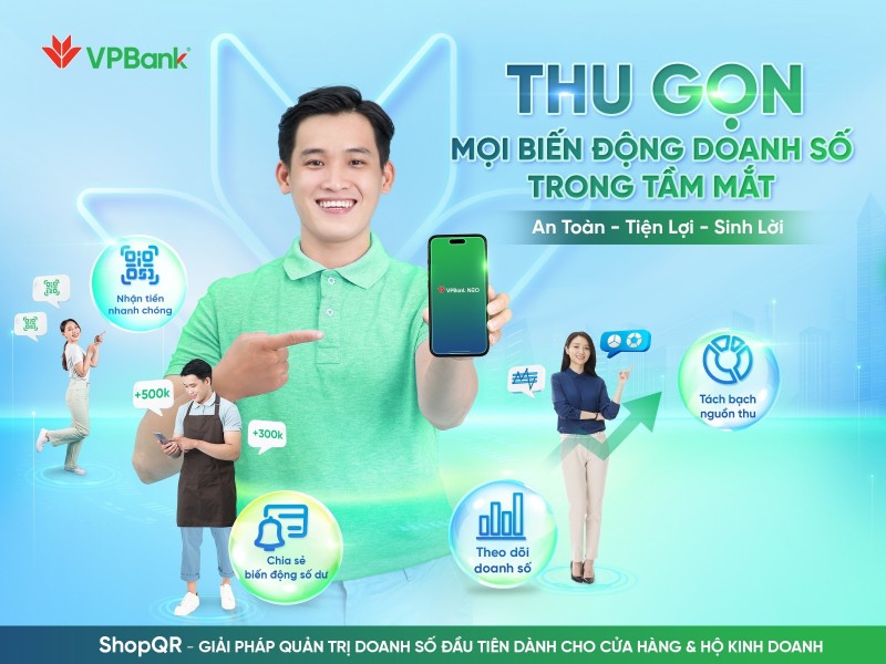 Ra mắt giải pháp quản trị doanh số ShopQR trên nền tảng VPBank NEO