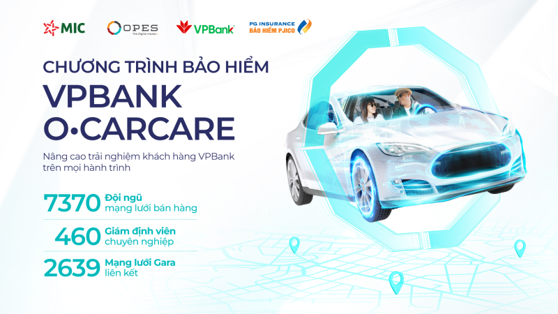 Khách hàng tín dụng VPBank tham gia bảo hiểm ô tô OCARCARE với nhiều đặc quyền hấp dẫn