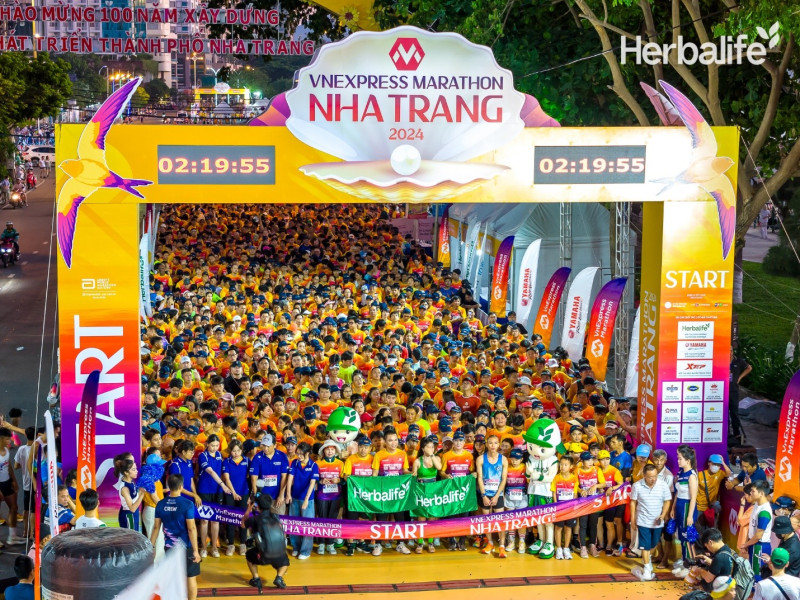 Herbalife Việt Nam đồng hành cùng giải VnExpress Marathon Nha Trang khuyến khích lối sống năng động